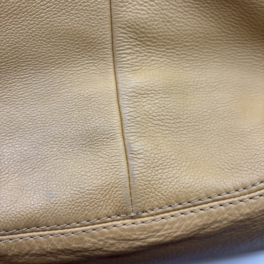 Michael Kors Hudson Downtown Leather Tote Large Shoulder Bag Light Brown Purse - Picture 10 of 16